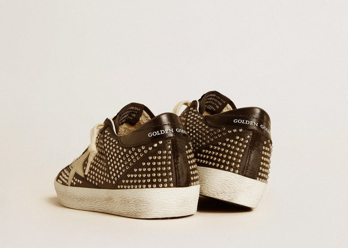 Davenzarry | Golden Goose Super-Star Black Nappa Silver - Women's | View 5