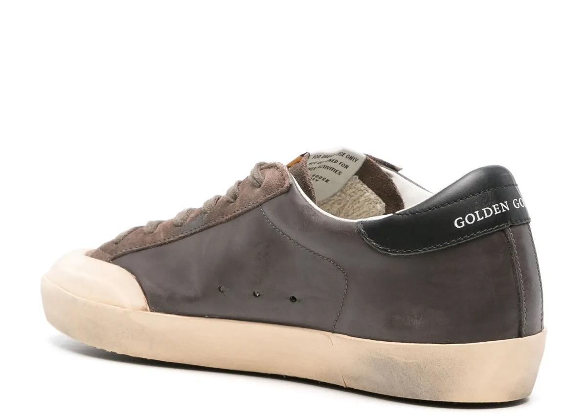 Davenzarry | Golden Goose Super-Star Brown Leather Rose Suede Star Black Heel - Women's | View 3