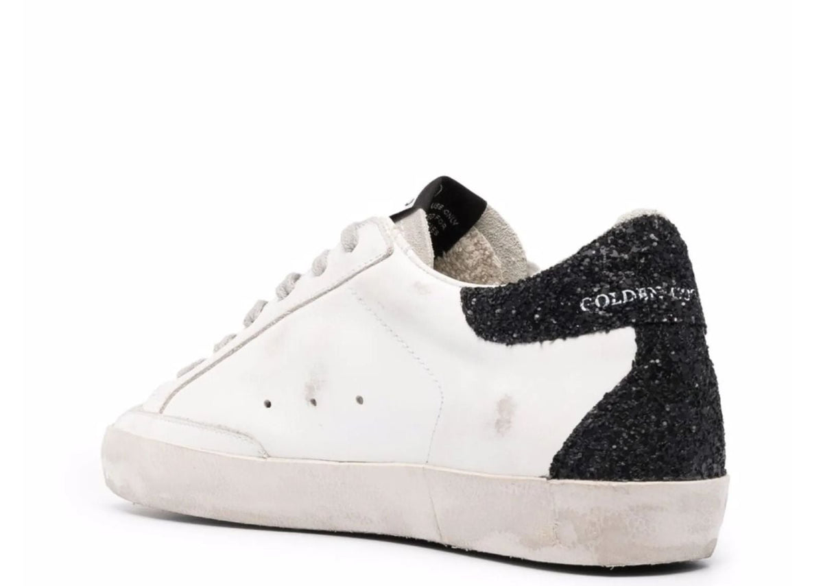 Davenzarry | Golden Goose Super-Star Gold Glitter Star Black Glitter Heel - Women's | View 3