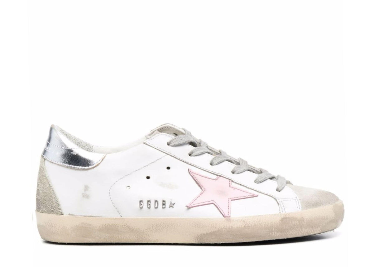 Davenzarry | Golden Goose Super-Star Ice White Orchid Pink - Women's | View 1
