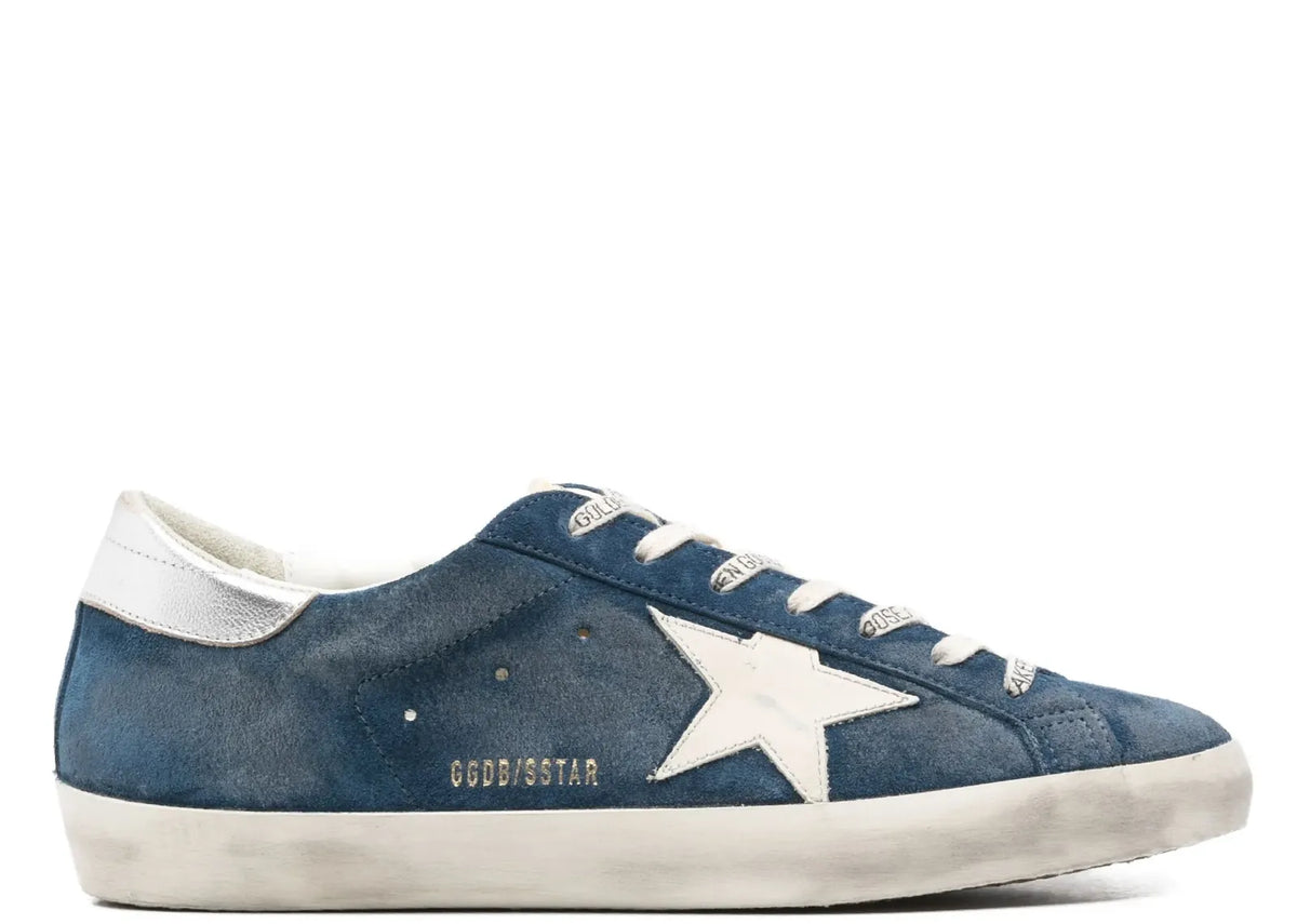 Davenzarry | Golden Goose Super-Star Indigo Leather | View 1