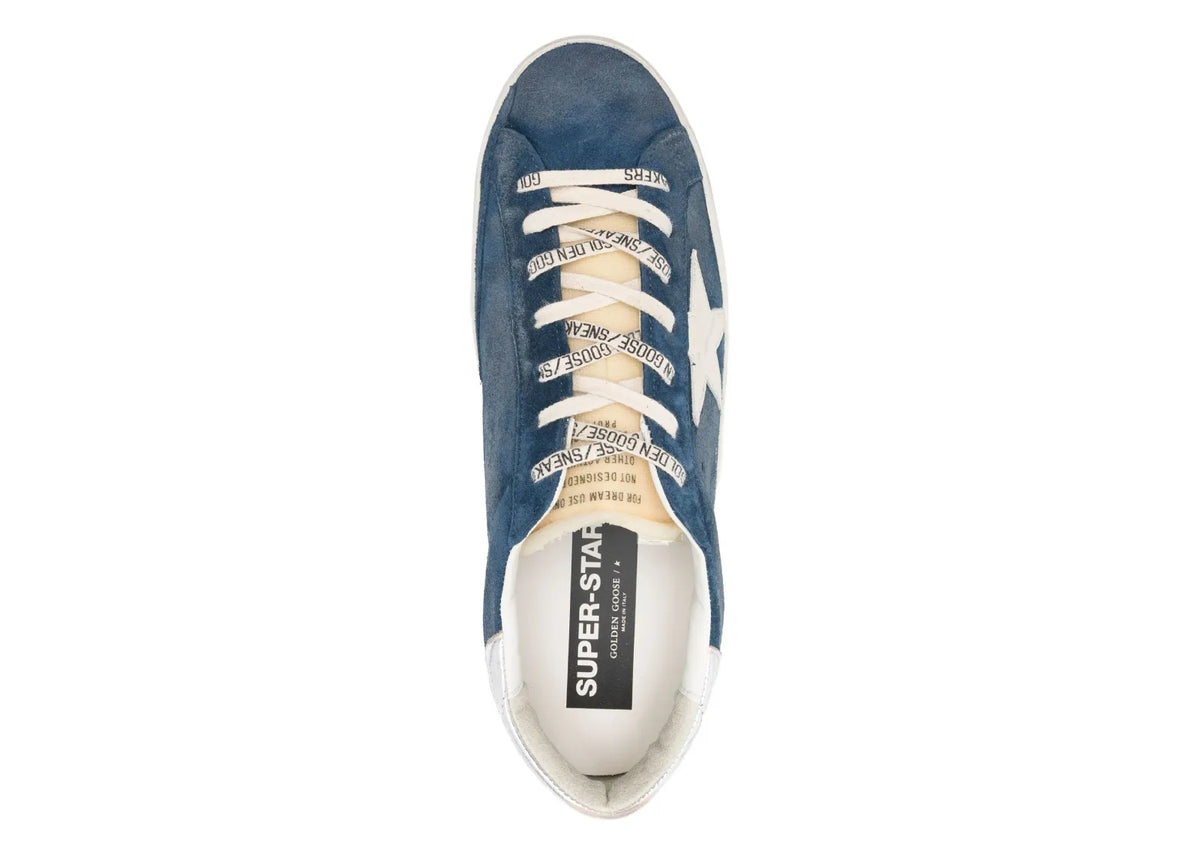 Davenzarry | Golden Goose Super-Star Indigo Leather | View 4