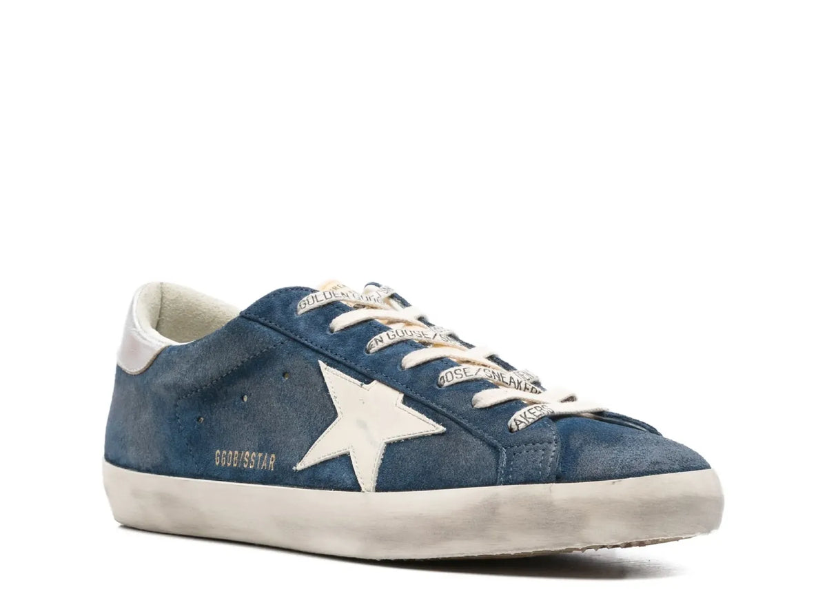 Davenzarry | Golden Goose Super-Star Indigo Leather | View 2