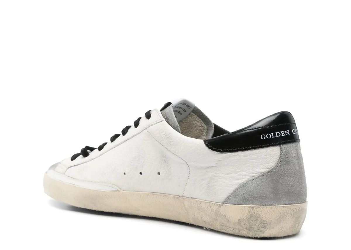 Davenzarry | Golden Goose Super-Star Light Beige Leather Perforated Logo | View 3