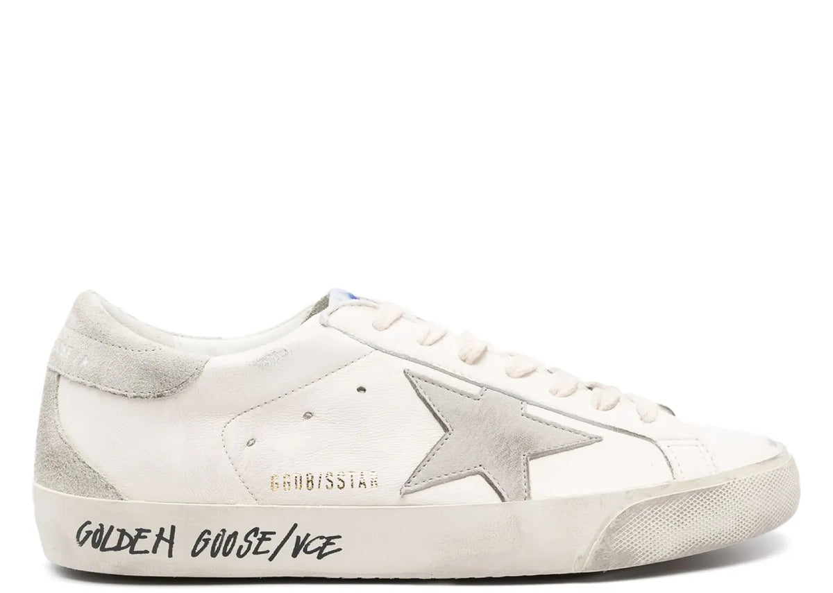 Davenzarry | Golden Goose Super-Star Off White Leather Beige Heel | View 1