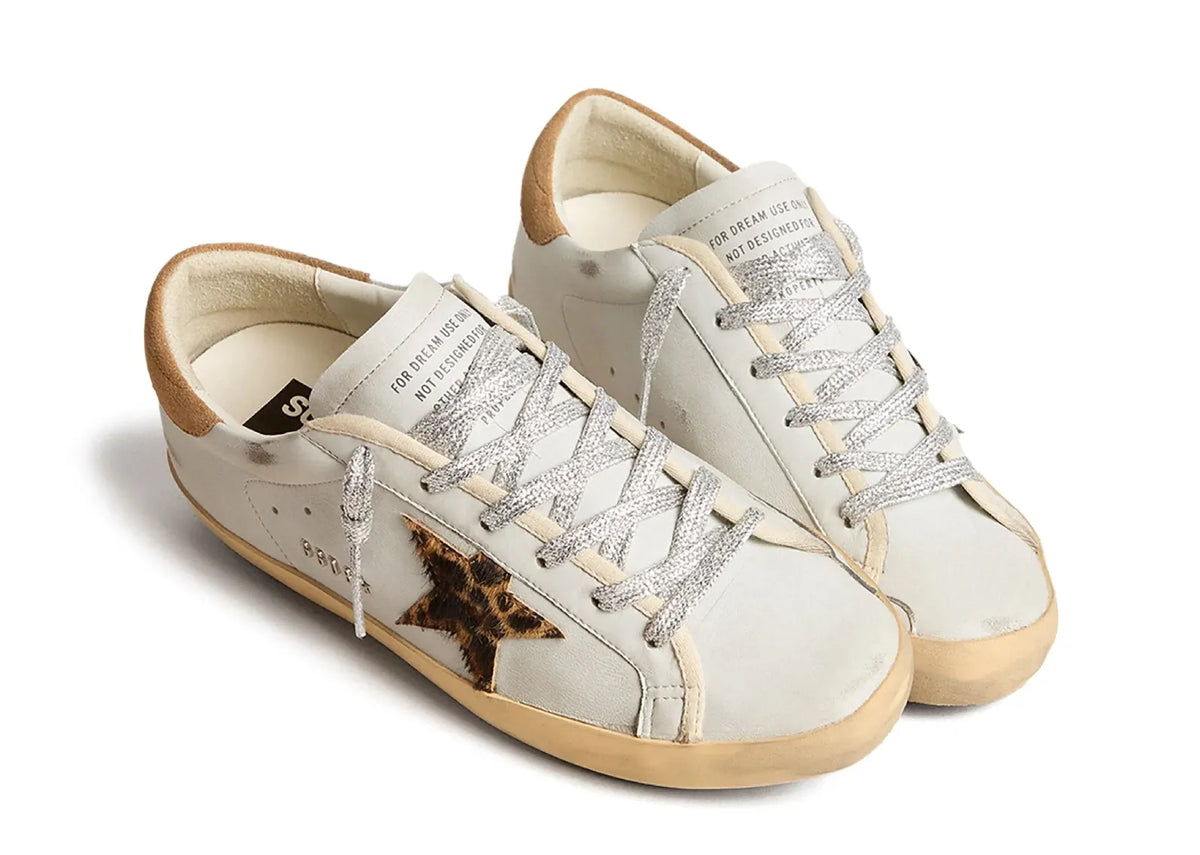 Davenzarry | Golden Goose Super-Star Powder Blue Leopard Star - Women's | View 4