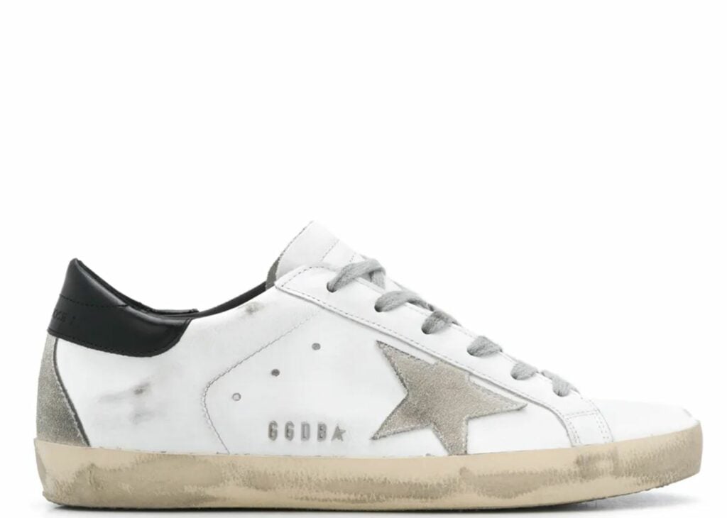 Davenzarry | Golden Goose Super-Star White Black - Women's | View 5