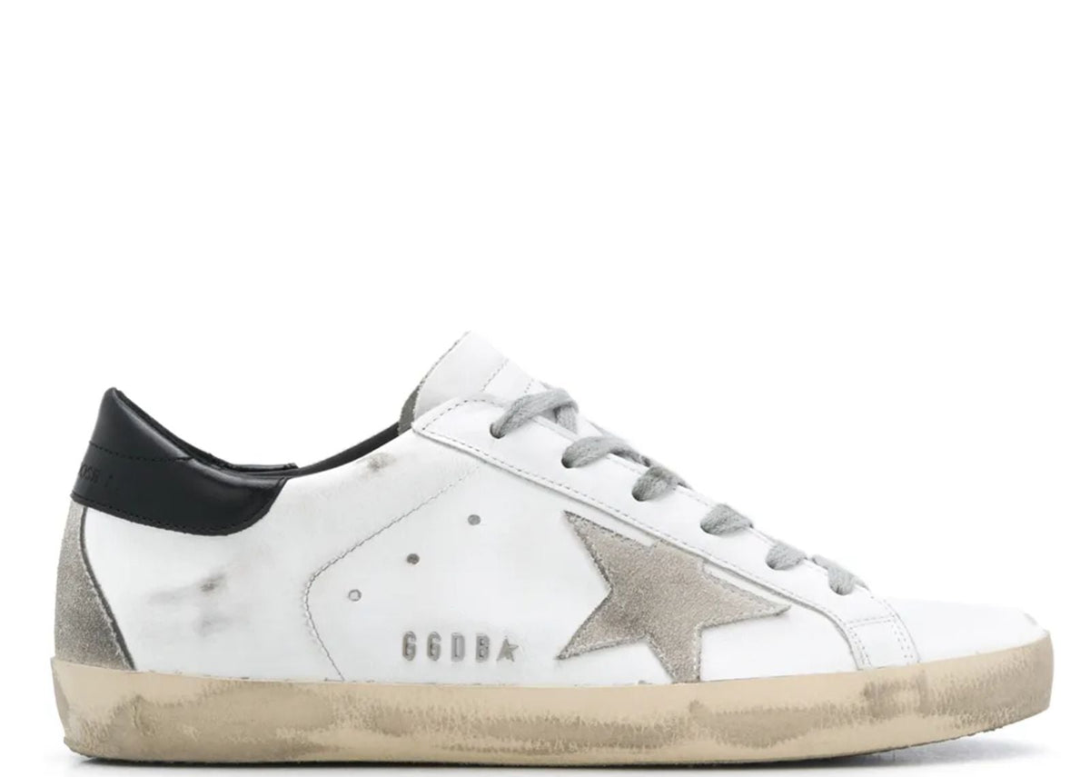 Davenzarry | Golden Goose Super-Star White Black - Women's | View 1