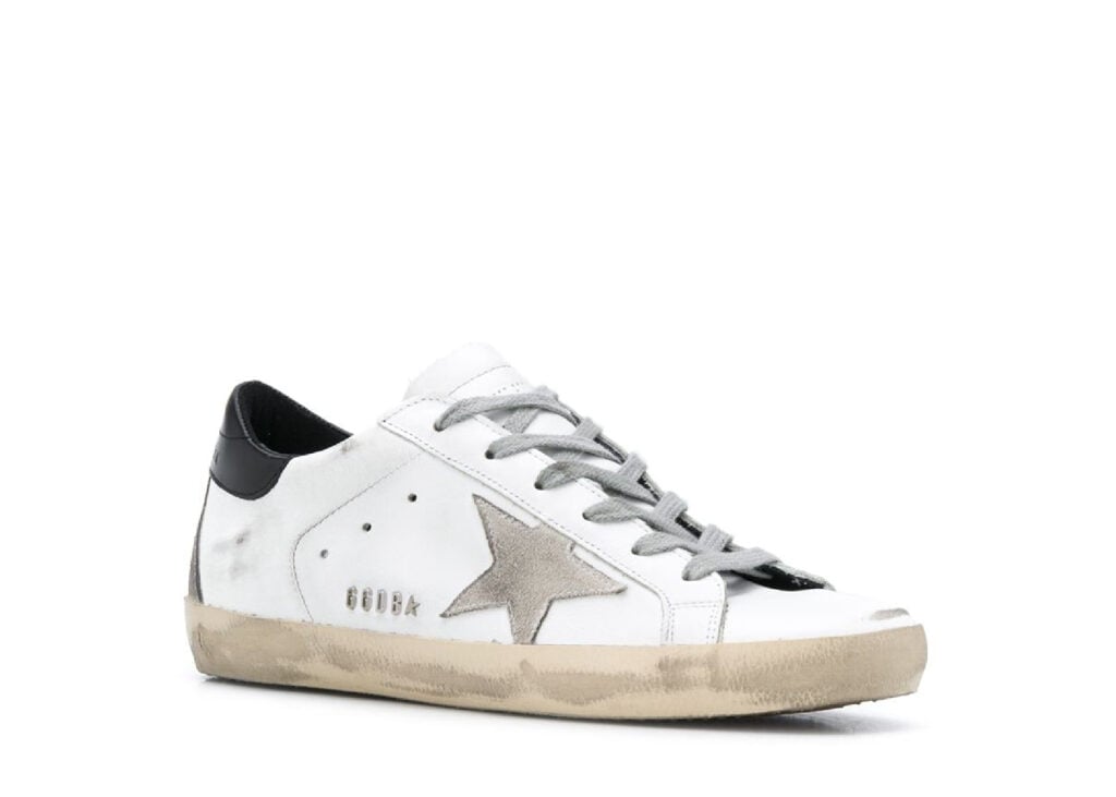 Davenzarry | Golden Goose Super-Star White Black - Women's | View 6