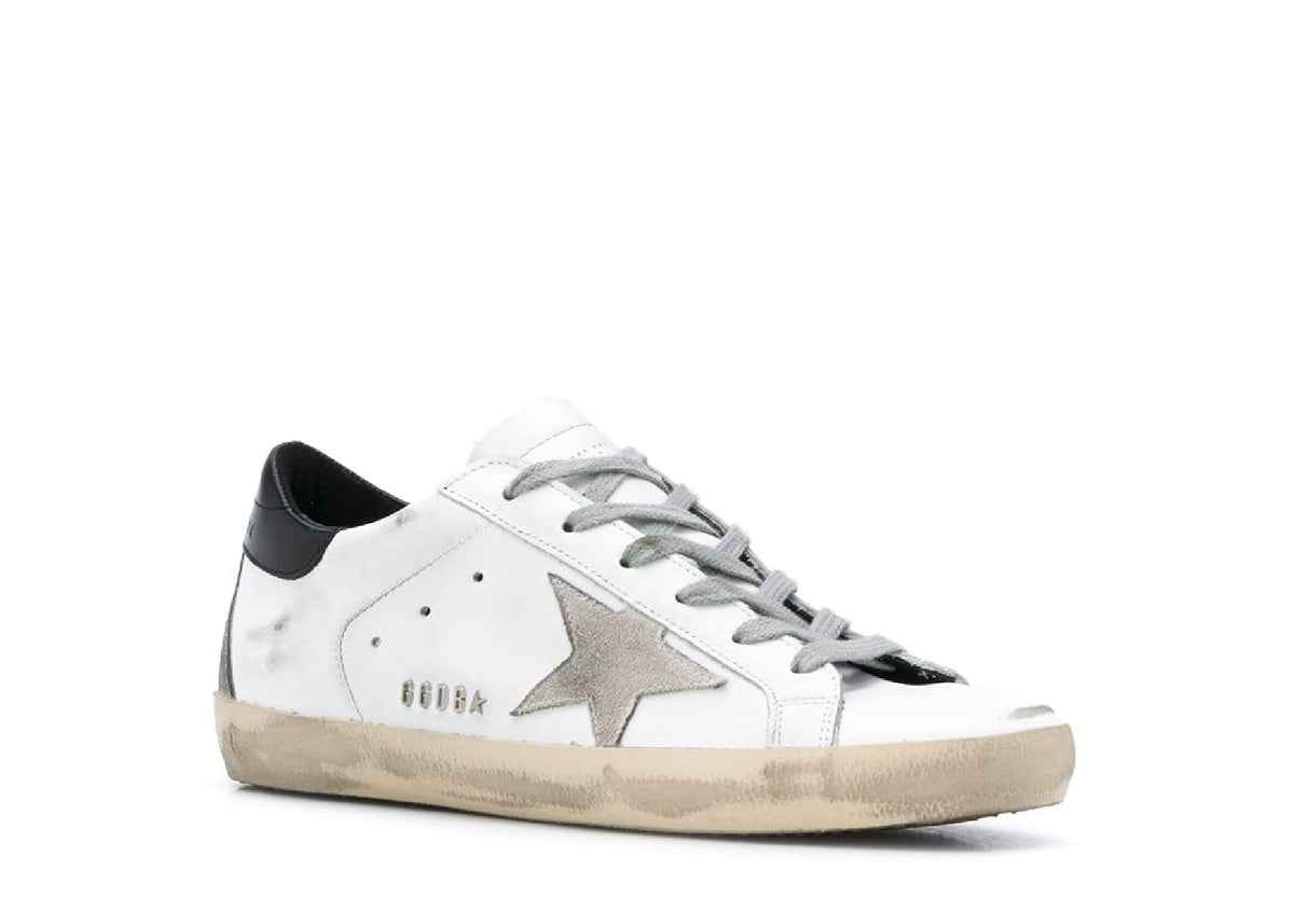 Davenzarry | Golden Goose Super-Star White Black - Women's | View 2