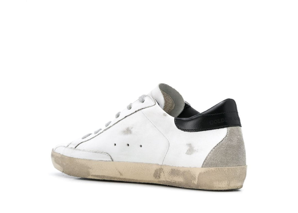 Davenzarry | Golden Goose Super-Star White Black - Women's | View 3