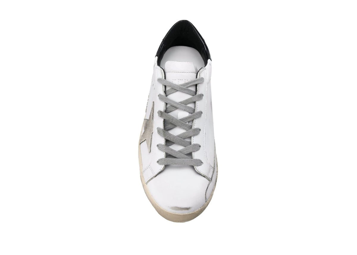 Davenzarry | Golden Goose Super-Star White Black - Women's | View 4