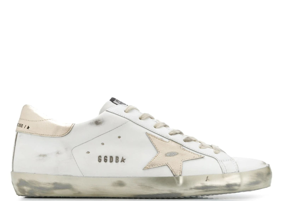 Davenzarry | Golden Goose Super-Star White Gold Sparkle | View 1