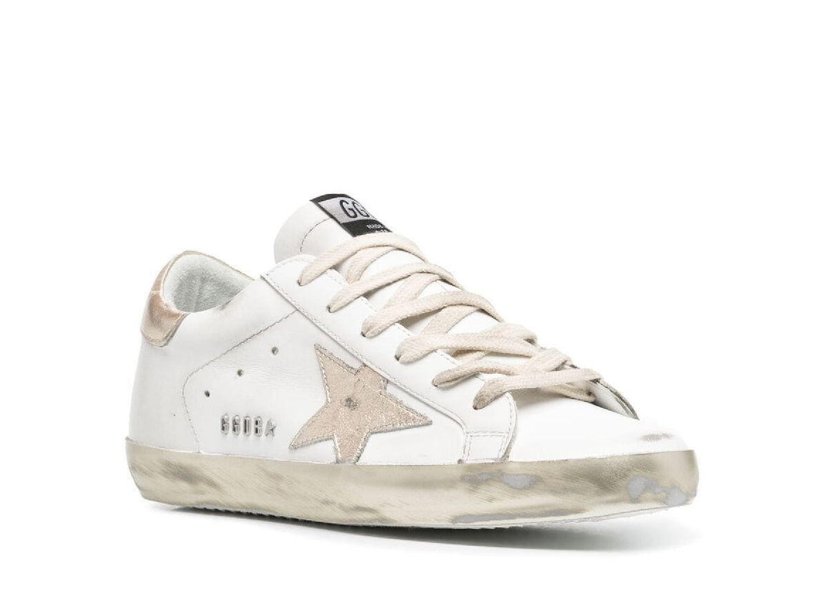 Davenzarry | Golden Goose Super-Star White Gold Sparkle - Women's | View 2