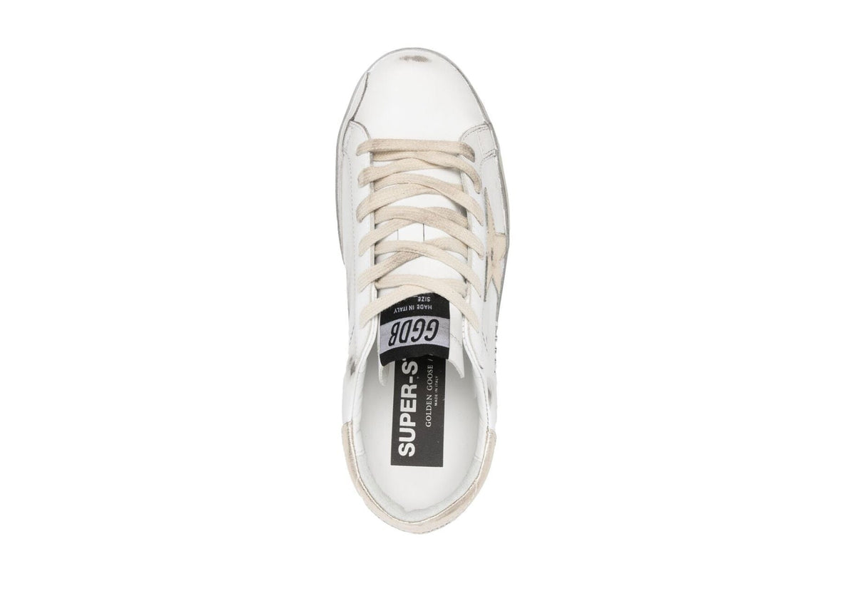 Davenzarry | Golden Goose Super-Star White Gold Sparkle - Women's | View 4