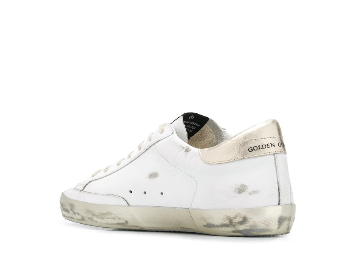 Davenzarry | Golden Goose Super-Star White Gold Sparkle | View 3