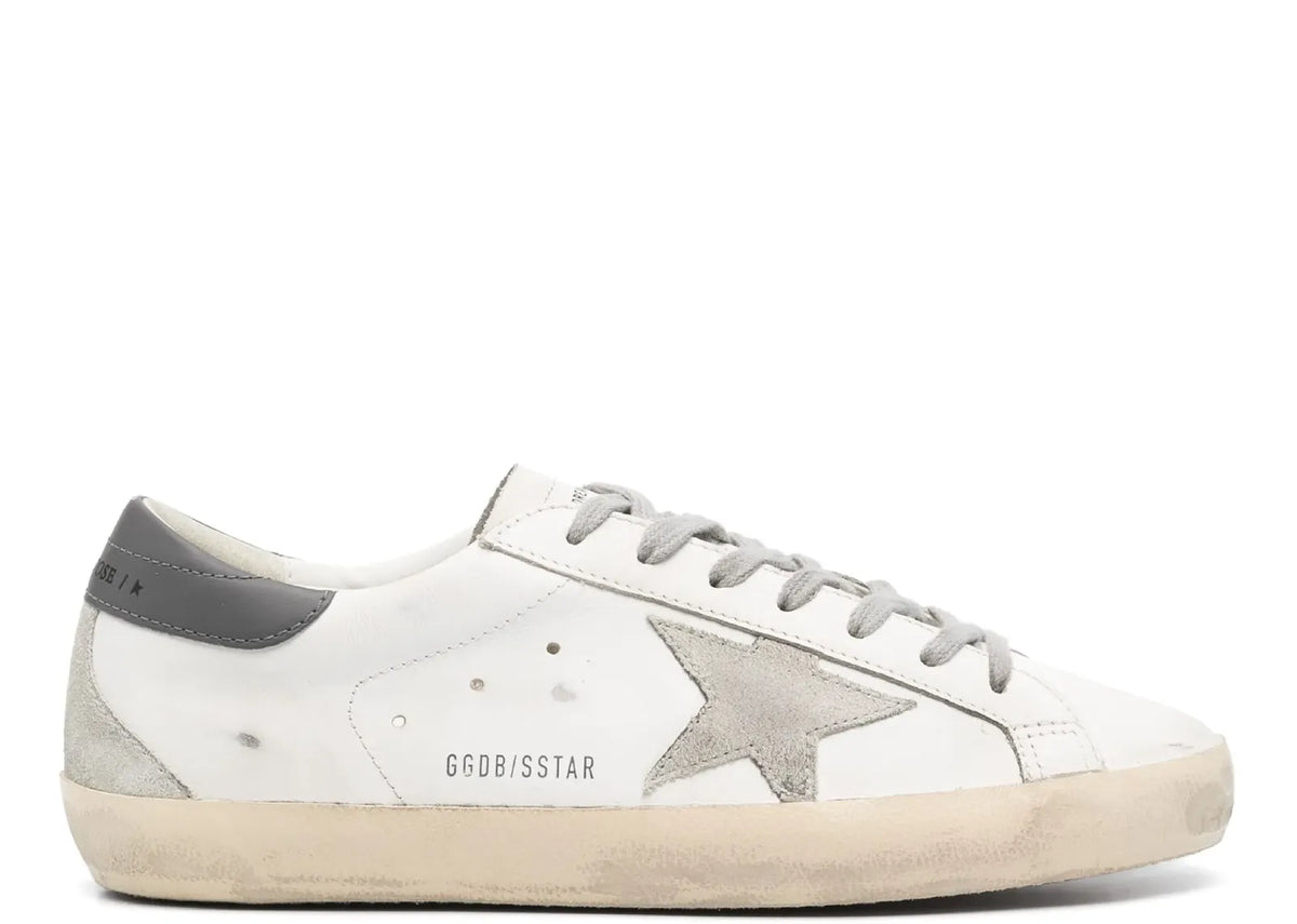 Davenzarry | Golden Goose Super-Star White Gray Distressed | View 1