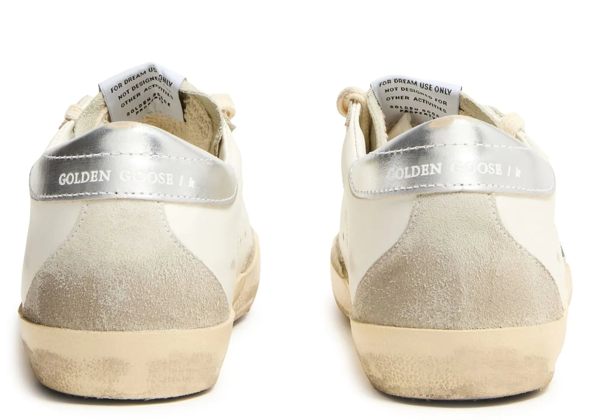Davenzarry | Golden Goose Super-Star White Ice Gray Gold Glitter - Women's | View 3