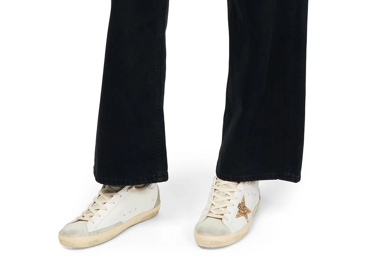 Davenzarry | Golden Goose Super-Star White Ice Gray Gold Glitter - Women's | View 4
