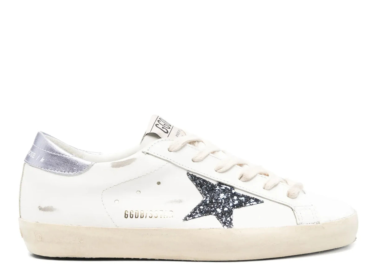 Davenzarry | Golden Goose Super-Star White Leather Padded Ankle - Women's | View 1