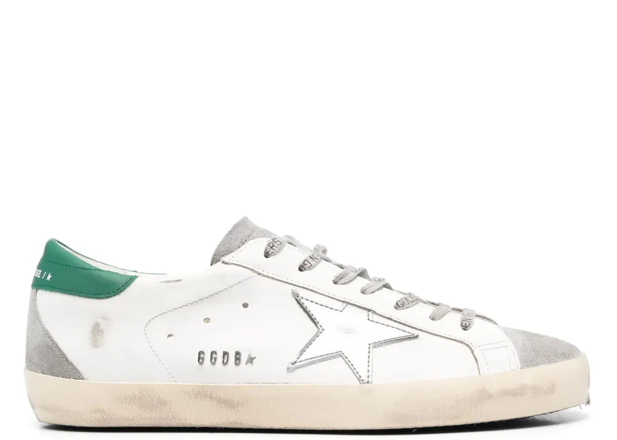 Davenzarry | Golden Goose Super-Star White Silver Heel | View 1