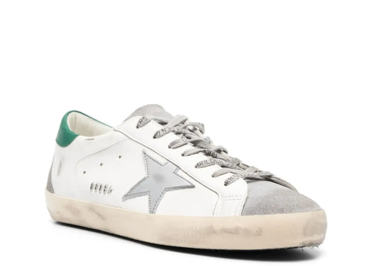 Davenzarry | Golden Goose Super-Star White Silver Heel | View 2