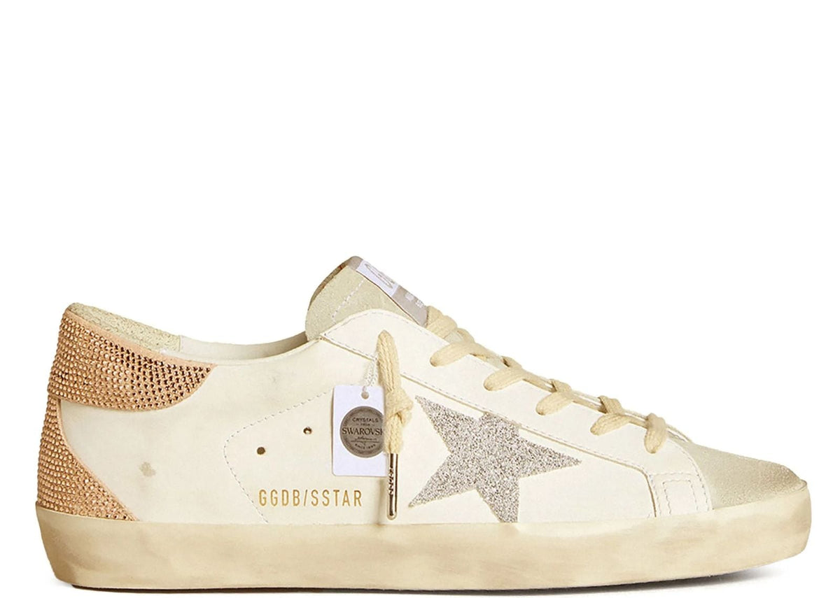 Davenzarry | Golden Goose Super-Star White Silver Swarovski Crystal Star - Women's | View 1