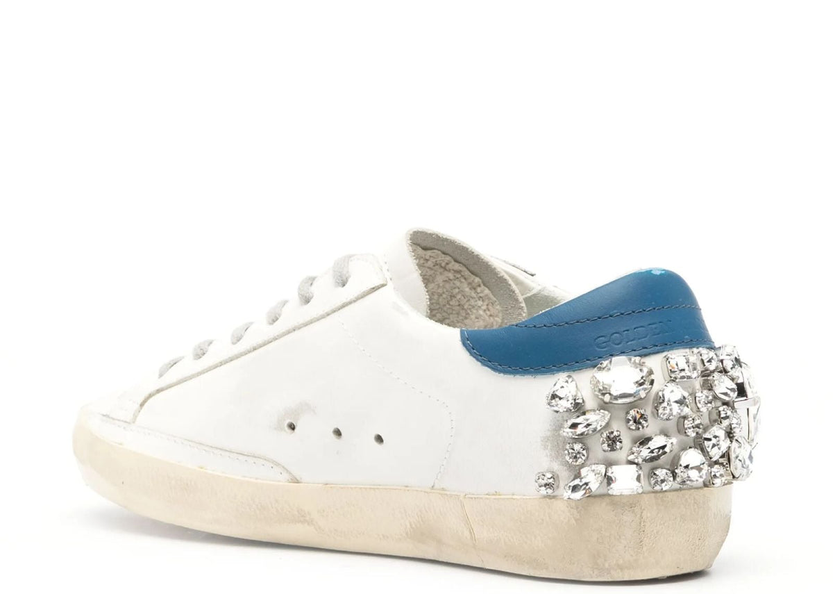 Davenzarry | Golden Goose Super-Star White Swarovski Stone - Women's | View 3