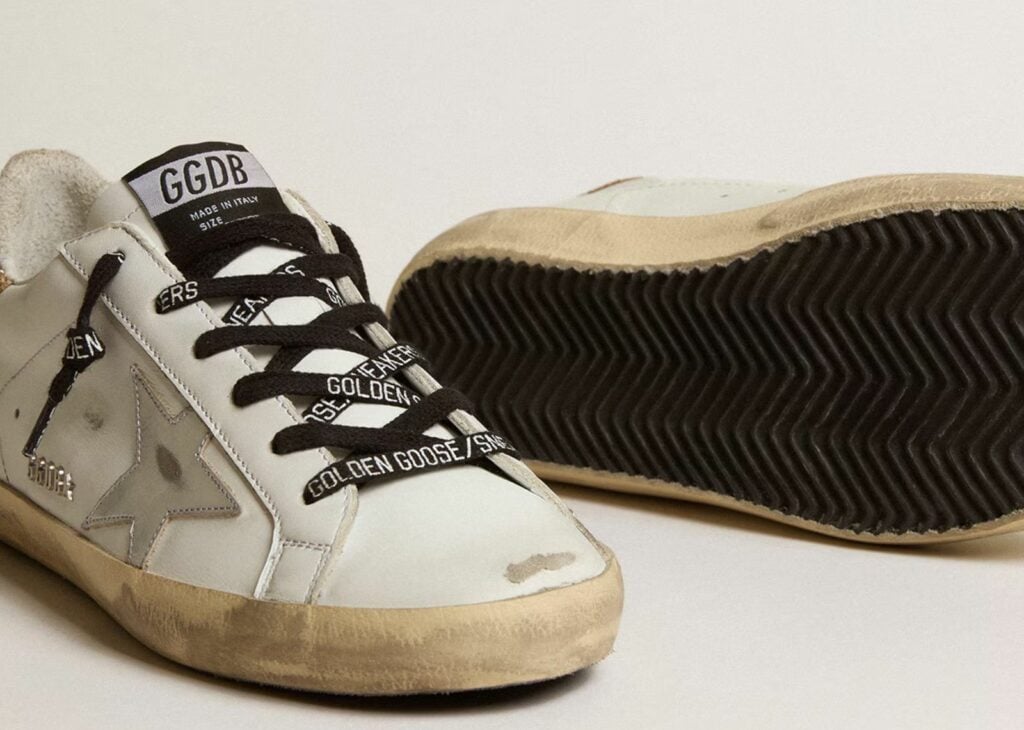 Davenzarry | Golden Goose Super-Star with Glittery Heel - Women's | View 8