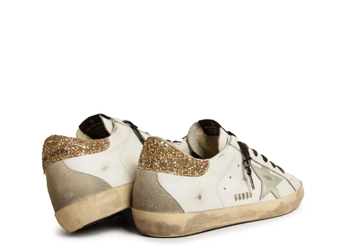 Davenzarry | Golden Goose Super-Star with Glittery Heel - Women's | View 3
