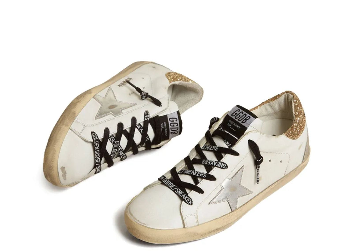 Davenzarry | Golden Goose Super-Star with Glittery Heel - Women's | View 2