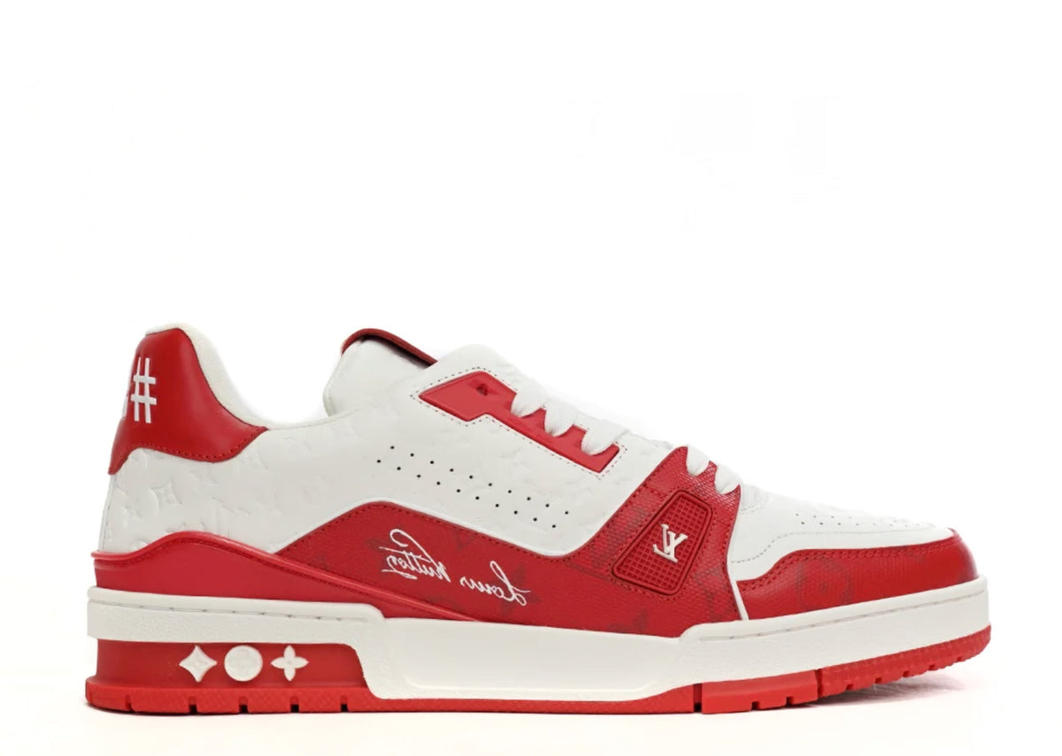 Davenzarry | Louis Vuitton Trainer 'White Red' | View 1