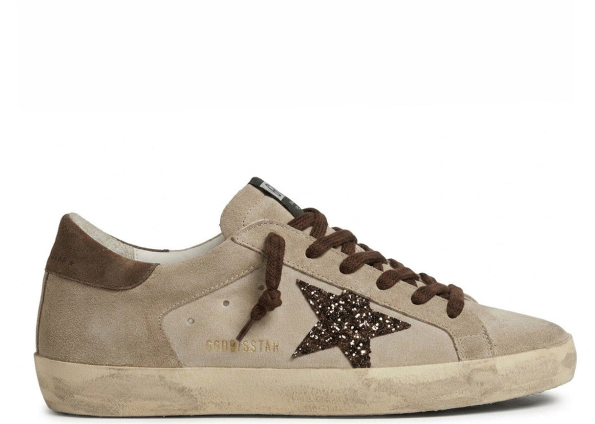 Davenzarry | Golden Goose Super-Star Espresso Brown Cream | View 1