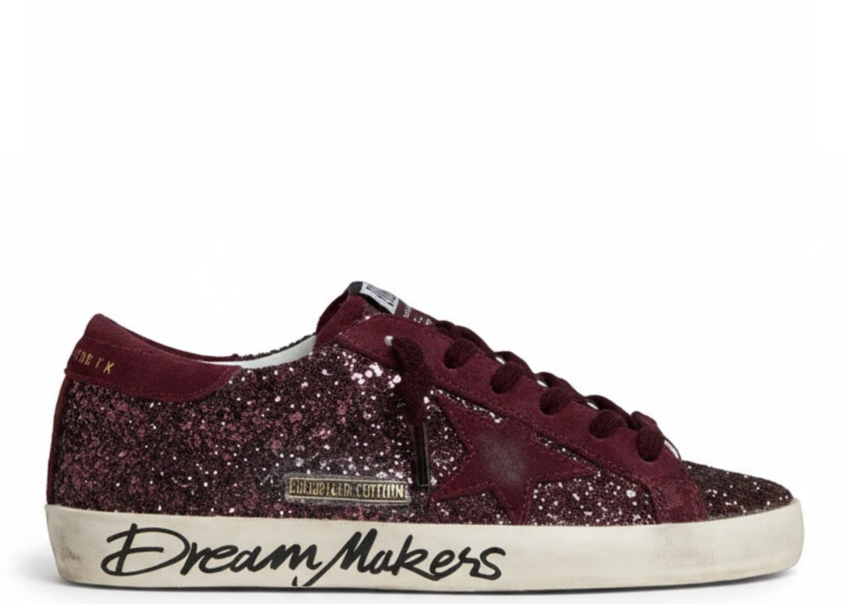 Davenzarry | Golden Goose Super-Star Burgundy Dream Makers | View 1