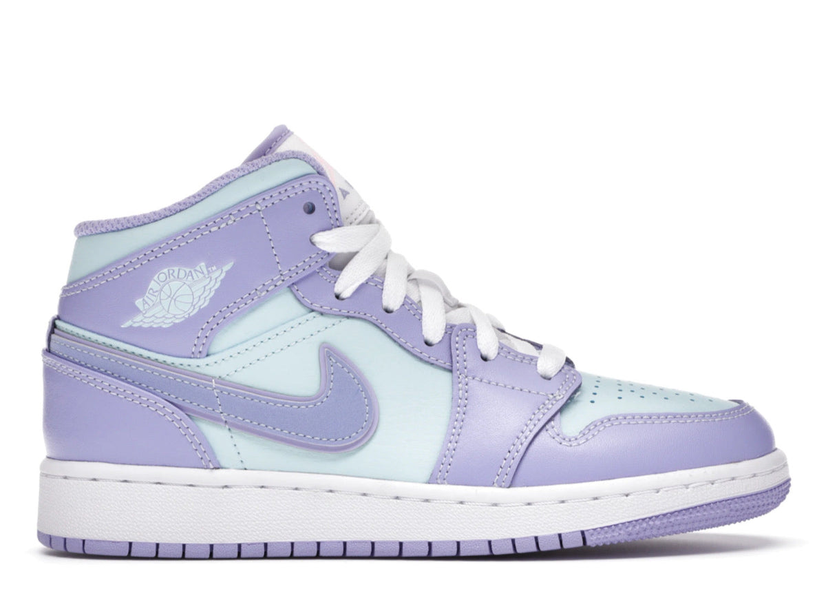 Davenzarry | Air Jordan 1 Mid 'Purple Aqua' | View 1