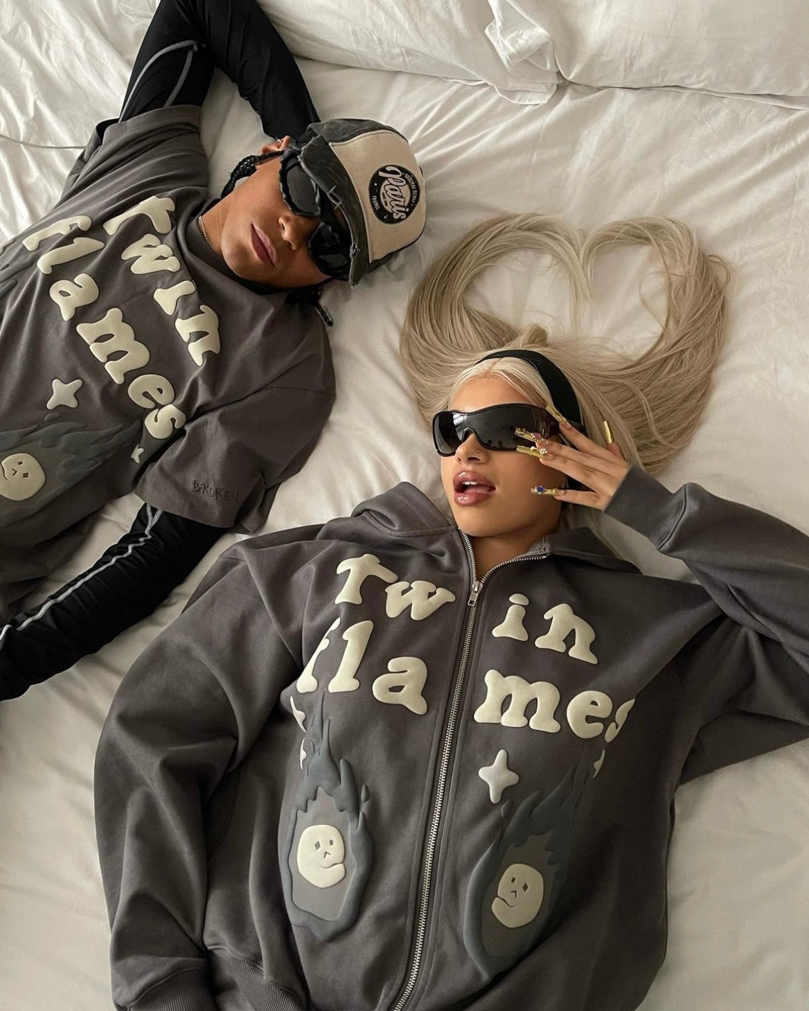 Fushya X Broken Planet Twin Flames Hoodie