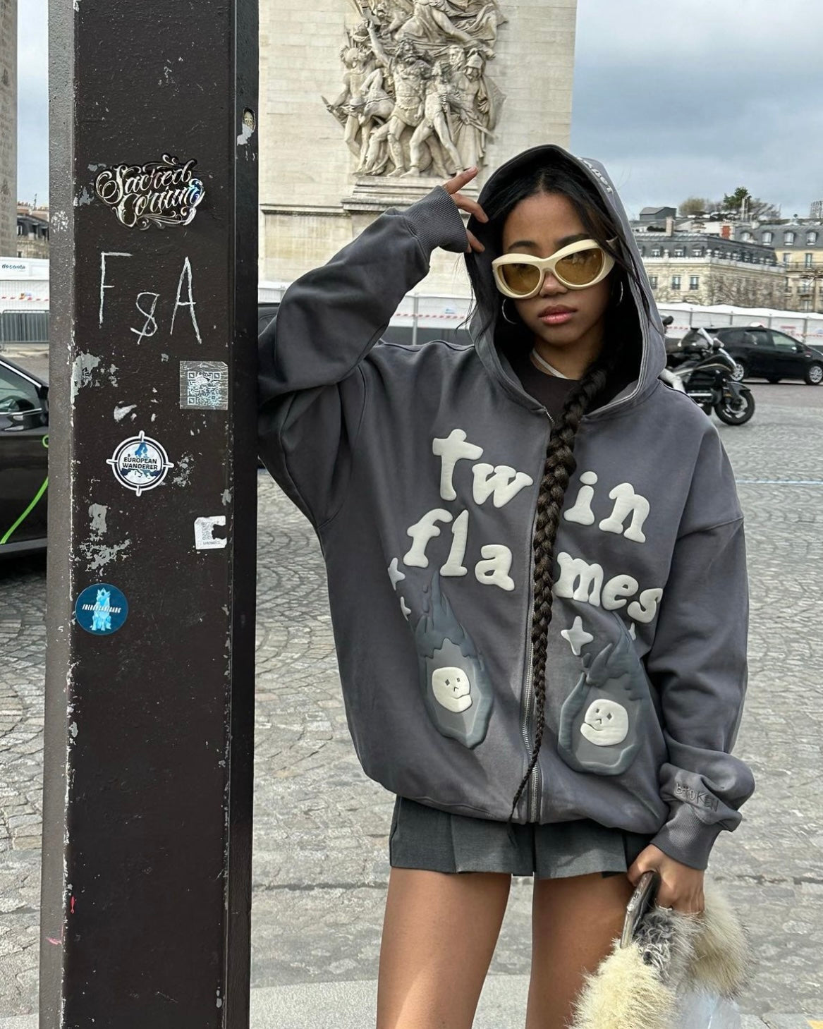 Fushya X Broken Planet Twin Flames Hoodie