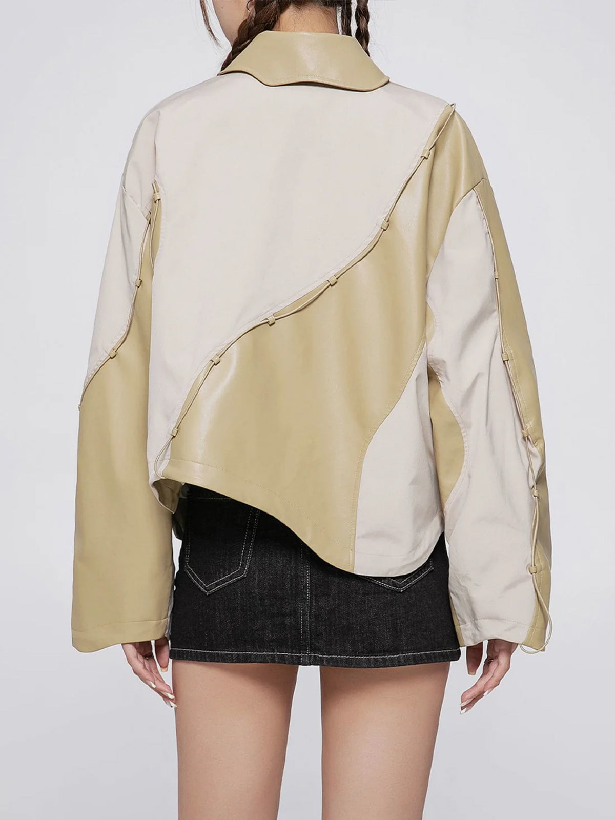 Fushya Destration Leather Jacket