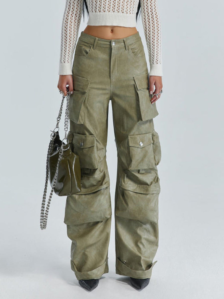 Fushya X Kript Pockets Street Leather Trouser