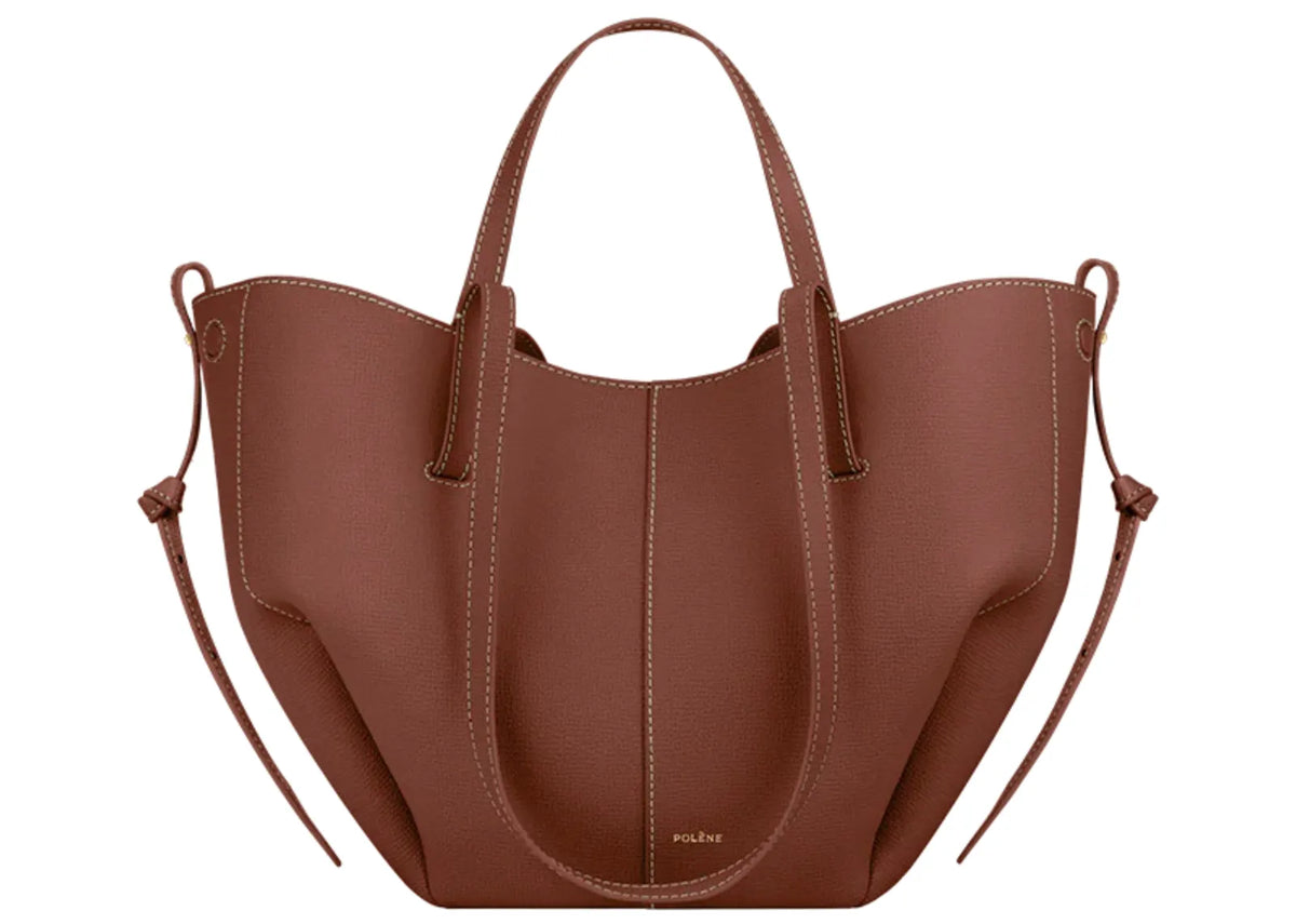 Davenzarry | Polène Cyme Mini Edition Textured Cognac | View 1