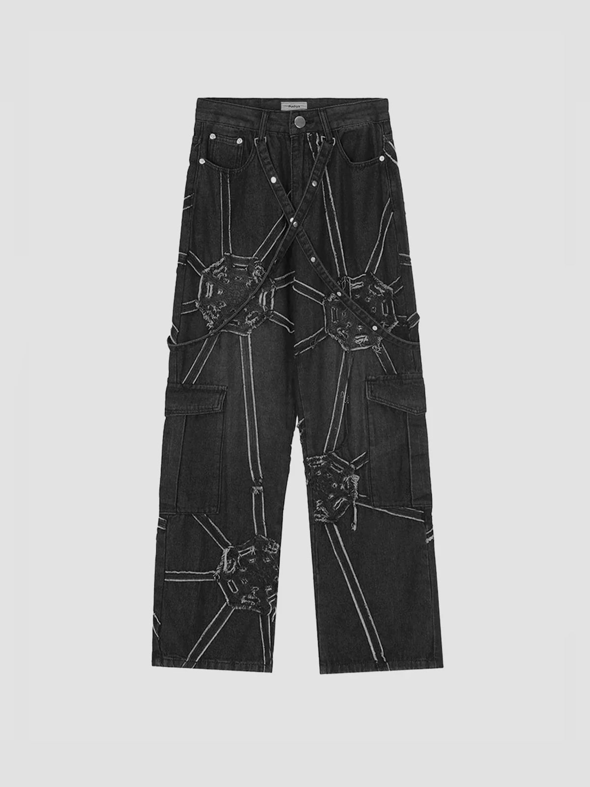 Fushya Spider Web Straight Jean