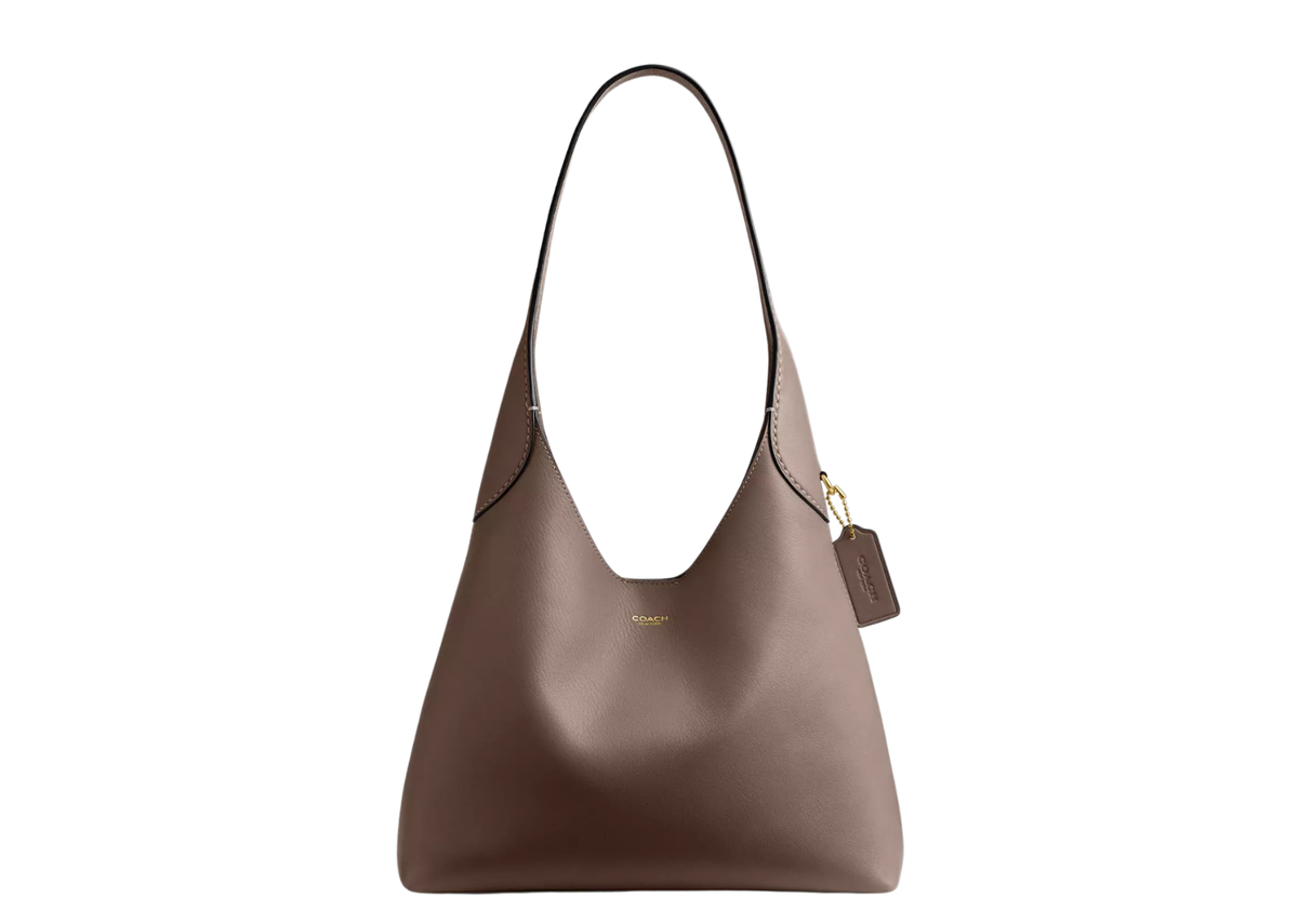 Davenzarry | Coach Brooklyn Shoulder Bag 28 Brass/Dark Stone | View 1