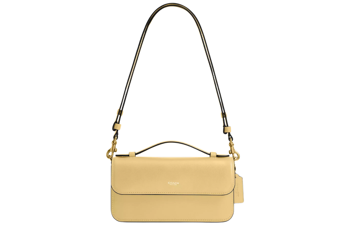 Davenzarry | Coach Elora Top Handle Crossbody Bag Brass/Yellow | View 1