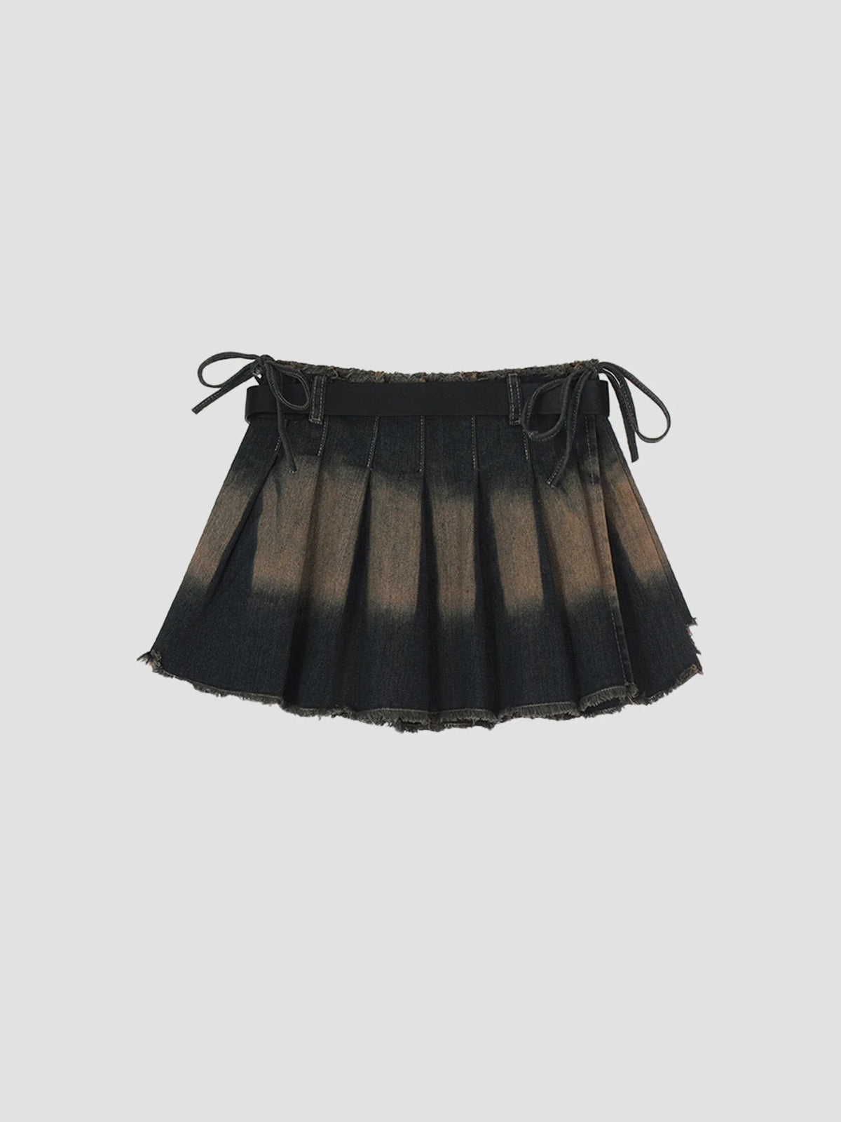 Fushya "Street Star" Vintage Leather Silver Butterfly Skirt