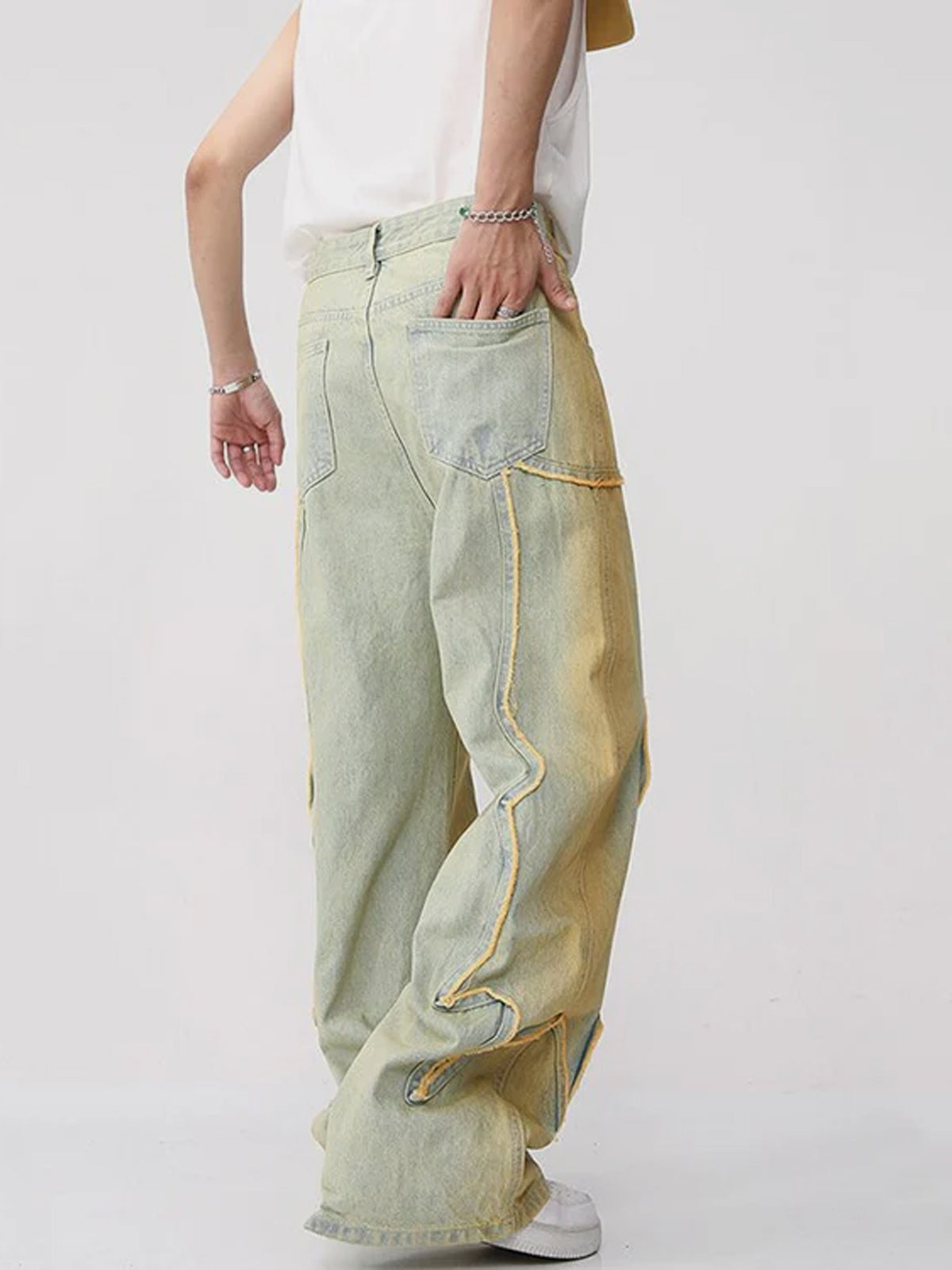 Fushya "Street Star" Wash Yellow Jean