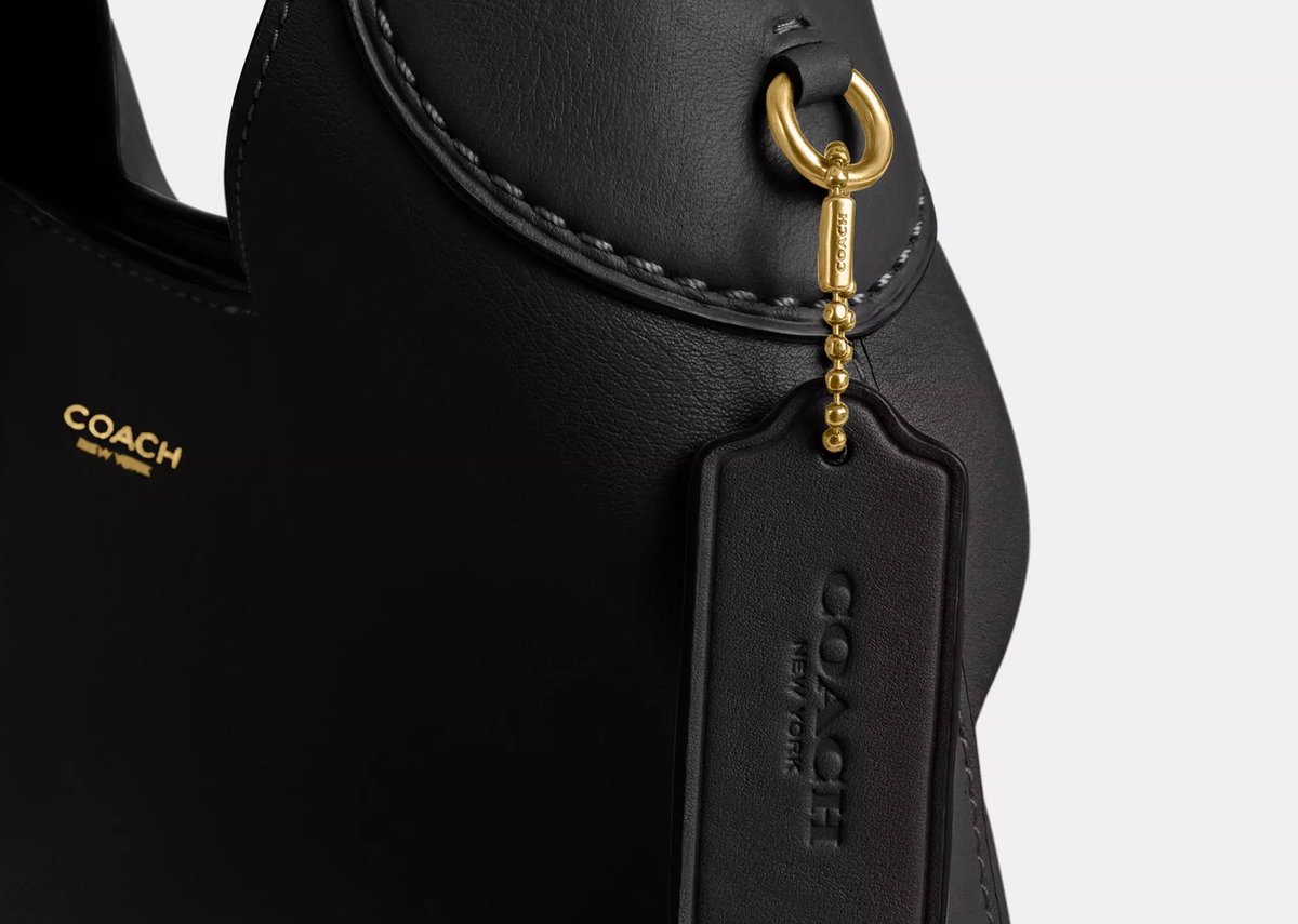 Davenzarry | Coach Brooklyn Shoulder Bag 28 Brass/Black | View 4