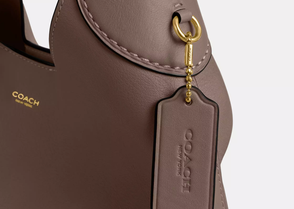 Davenzarry | Coach Brooklyn Shoulder Bag 28 Brass/Dark Stone | View 4