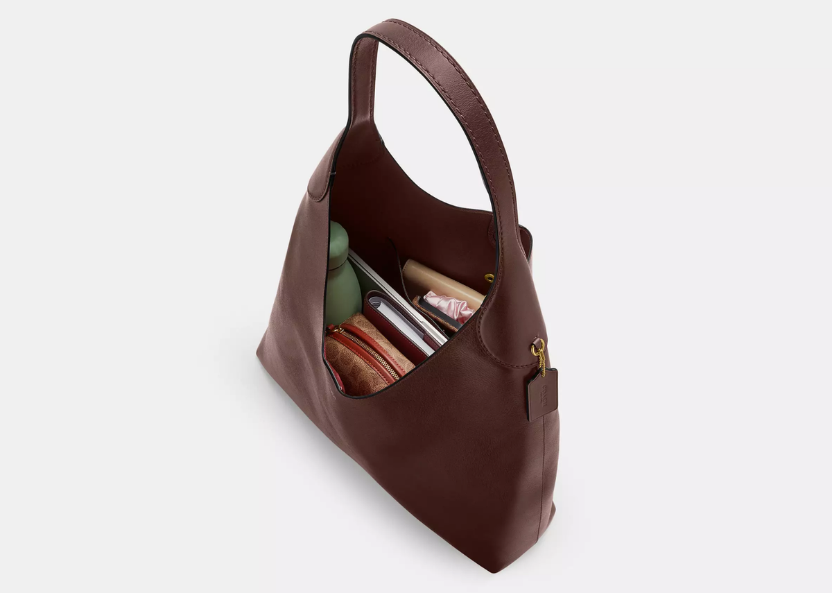 Davenzarry | Coach Brooklyn Shoulder Bag 28 Brass/Maple | View 3