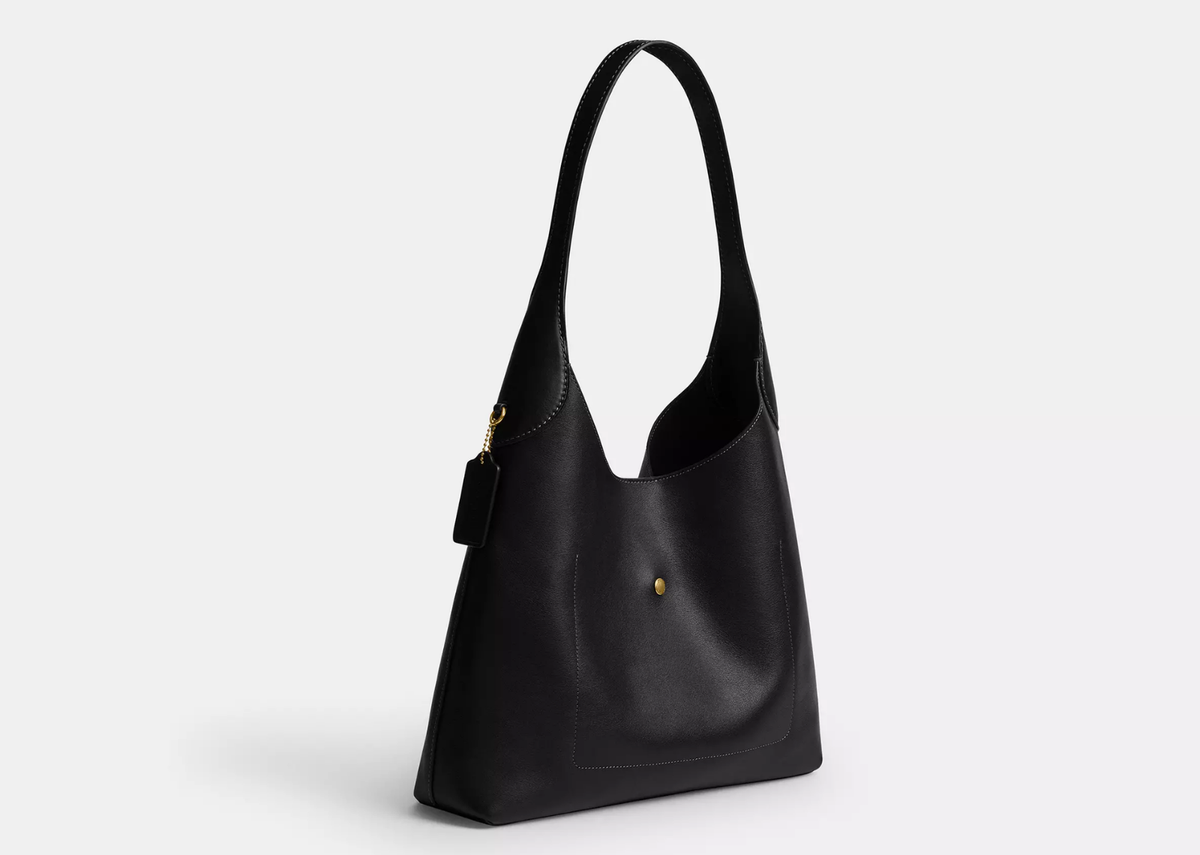 Davenzarry | Coach Brooklyn Shoulder Bag 34 Brass/Black | View 2