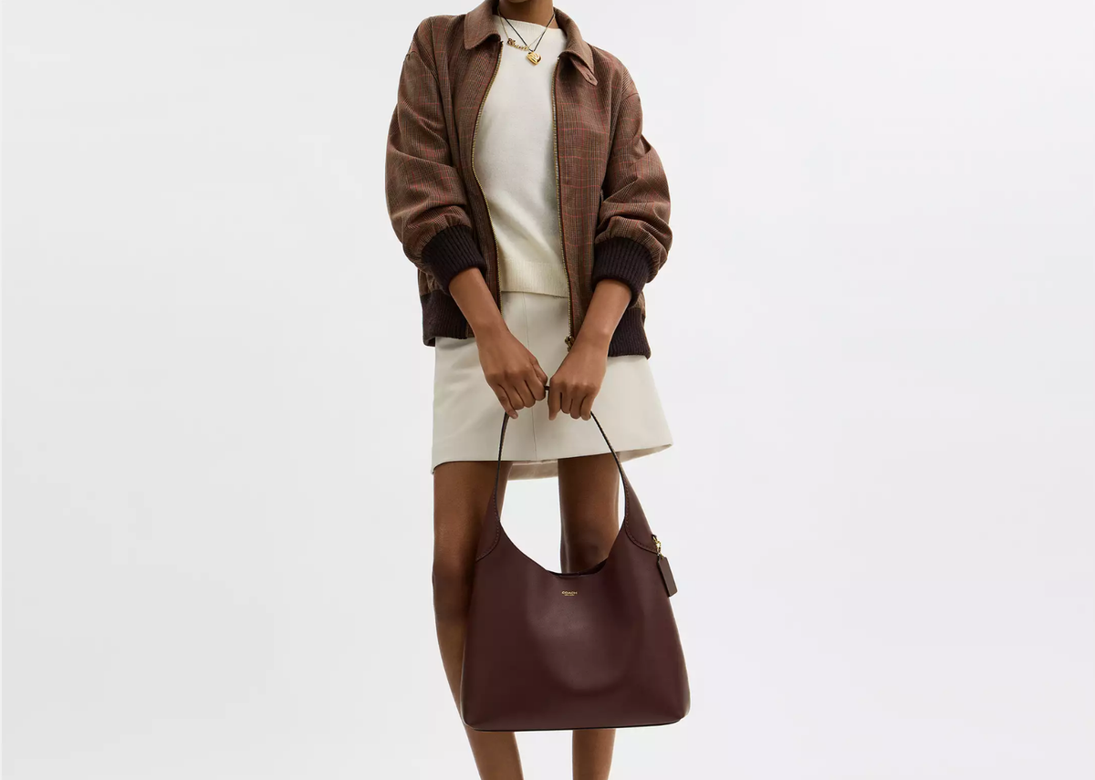 Davenzarry | Coach Brooklyn Shoulder Bag 34 Brass/Maple | View 5